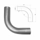 Изгиб трубы глушителя CBD (труба d63.5, угол 90°) из Нерж. алюм. стали. CBD. d6390