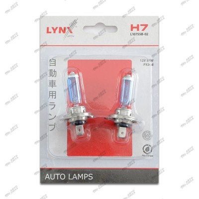 Лампа LYNX H7 12V55W PX26D SUPER WHITE (2шт. в блистере) L10755B-02