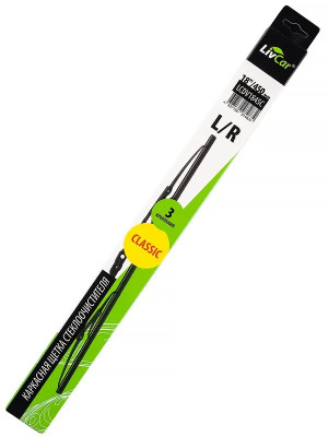 щетка с/о LivCar Classic каркасная 18''/450 мм (3 адаптера) арт. LCDV1845C