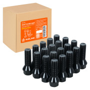 болт колесный AIRLINE M14x1,5x35x55, конус, кл.17, чёрный электрофорез для а/м BMW ABLT018