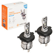 лампа AIRLINE H4 12В, 17Вт, 6000К (Белый), 4000Лм, для рефлектора и линз, комплект 2шт. STANDART AEAR004