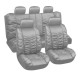 чехлы SKYWAY Люкс на сиденья кожа иск. 11 пред. (серый) премиум класса