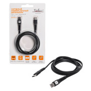 кабель USB (Type-C) AIRLINE Type-C-Type-C, поддержка PD (быстрая зарядка), 100 см ACH-CPD-27