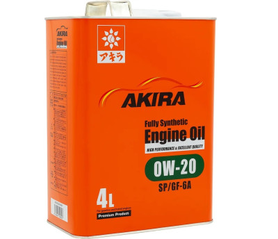 масло моторное AKIRA 0W-20 SP/GF-6A синт. 4л арт. A00032230-004