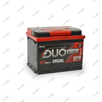 аккумулятор DUO POWER EFB 60 А/ч 610A обр. п. (242х175х190) 6СТ-60 LЗ (R)