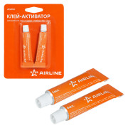 клей-активатор AIRLINE для ремонта шин и камер в тюбике 6мл, 2 шт в блистере AGR06