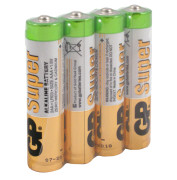 батарейка GP Super Alkaline алкалиновая LR06/AA 1.5V BP4 (4 шт/термоспайка) 02727