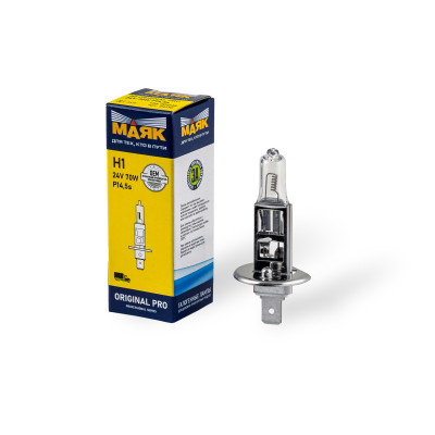 лампа МАЯК H1 24V 70W P14.5s ORIGINAL PRO арт. 04130