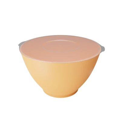 миска RADIVAS круглая 7,5л большая с крышкой (сливочный желтый) SUN H1-01-20