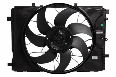 электровентилятор охлаждения LUZAR для а/м Mercedes Benz C (W204) (07-)/E (W212) (09-) (с кожухом) (LFK 1550)