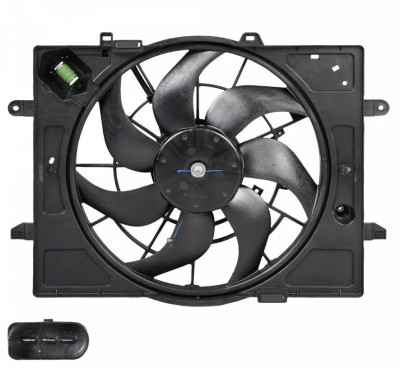 электровентилятор охлаждения LUZAR для а/м Москвич 3 (22-)/JAC J7 (20-)/JS4 (20-) 1.5T (с кожухом) LFK 3037