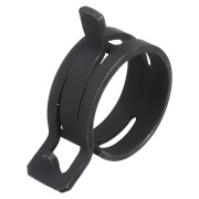 хомут пружинный AIRLINE 26 (24,2-28/12мм), мин.25мм, самозажимной, хром-цинк(dacromet),черный (фас. 50шт) ADSH014
