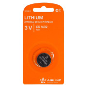 батарейка AIRLINE литиевая CR1632 3V 1 шт. (CR1632-01)