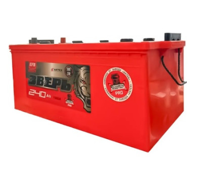 аккумулятор ЗВЕРЬ EFB TT 240 А/ч 1650A обр. п. (518x274x237) 6СТ-240LЗУ (R)