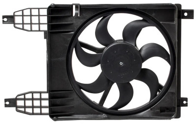 электровентилятор кондиционера LUZAR Aveo T255 (08-) с кожухом  LFK 0581, 95950465