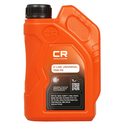 масло трансмиссионное Carville Racing D-LINE Universal 75W-90 GL-4/GL-5 MT-1 синт. 1л L1G00121