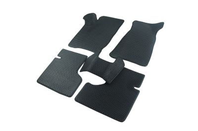 коврики салона Carpetelli Chevrolet Niva 2009-2020 комплект EVA ромб черный кант черный