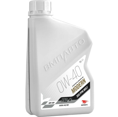 масло моторное ВМПАВТО Modern 0W-40 (A3/B4, SP) синт. 1л 9320