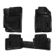коврики AIRLINE салонные Hyundai Solaris II (2017-)/Kia Rio IV (06.2017-) 3D с подпятником, высокий борт, полимер, черн. компл. 4 шт ACM-PS-37