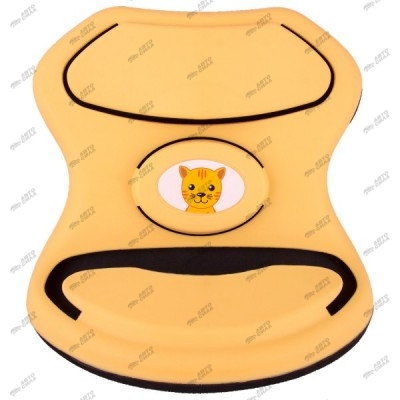 адаптер ремня безопасности детский SKYWAY пластик желтый с котенком S04004001