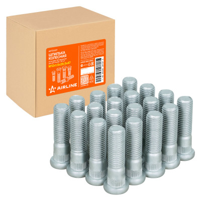 шпилька колесная AIRLINE M12x1,5x28,5x47, d посадки 12,4, дакромет для а/м Honda ASTD007