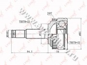 ШРУС LYNX(OPEL Astra F 1.4-1.7D 91-98/Vectra B 1.6 95-02 ) наружный, CO-5903A