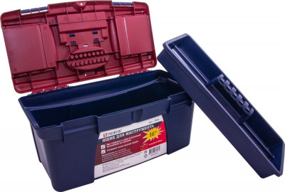 ящик для инструмента THORVIK 16", пластиковый, 410х220х195 мм арт.TB16