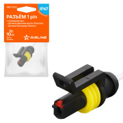 колодка соединительная AIRLINE 1 pin c проводом для датчика давления масла Chevrolet; для датчика кислорода Daewoo AECC023