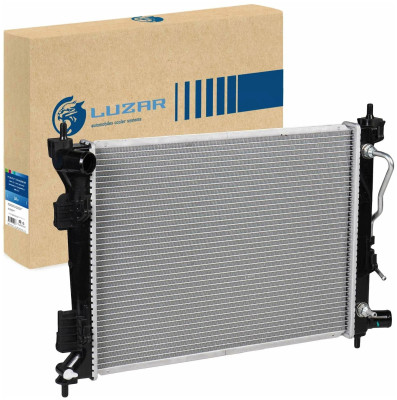 радиатор алюминиевый LUZAR для а/м Hyundai Solaris (10-)/Kia Rio (10-) AT (паяный) (LRc 0801)