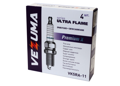 свечи VEZUMA для а/м HYUNDAI / KIA / OPEL / HONDA / NISSAN (упак. 4 шт.) "Premium X" арт. VK5RA-11
