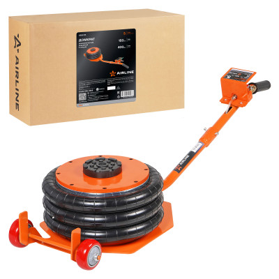 домкрат AIRLINE пневматический 5т 150-400мм, подкатной, 3 секции, длин. ручка ABJF05