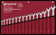 набор ключей THORVIK комбинированных 16 предм. (6,7,8,9,10,11,12,13,14,15,16,17,18,19,22,24мм) серии ARC в сумке арт.W3S16TB