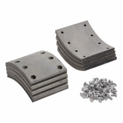 накладка торм. колодки TRIALLI для а/м КамАЗ 5511 Р/К 8 шт. R1 с закл. 140х188 BLT 0701