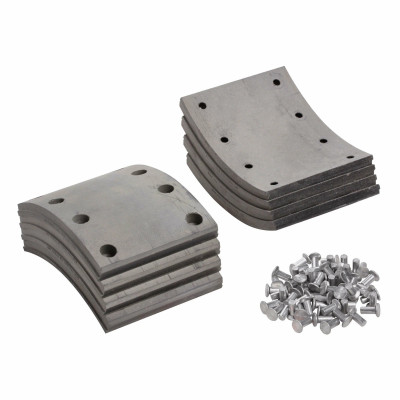 накладка торм. колодки TRIALLI для а/м КамАЗ 5511 Р/К 8 шт. R1 с закл. 140х188 BLT 0701