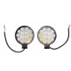 фара светодиодная SKYWAY OFF ROAD 84*84(100)*17мм круглая 12V/24V 42W 6000К компл 2 шт 14 диодов Дальний свет S07201095