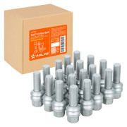 болт колесный AIRLINE M14x1,5x34x66, сфера R14, кл.19, дакромет для а/м VW/Porsche/Audi ABLT004