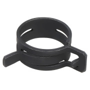 хомут пружинный AIRLINE 27 (25,2-29/12мм), мин.26мм, самозажимной, хром-цинк(dacromet),черный (фас. 50шт) ADSH015