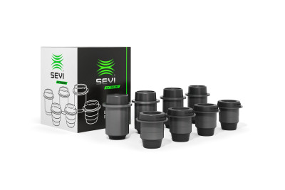 сайлентблок СЭВИ 2121,21213 рычагов передней подвески к/т из 8-шт. в упак. серия ЭКСТРИМ арт. 1205