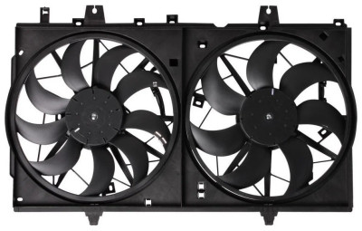 электровентилятор охлаждения LUZAR для а/м Nissan X-Trail (T32) (14-) (2 вент.) (с кожухом) LFK 14CM