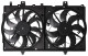 электровентилятор охлаждения LUZAR для а/м Nissan X-Trail (T32) (14-) (2 вент.) (с кожухом) LFK 14CM