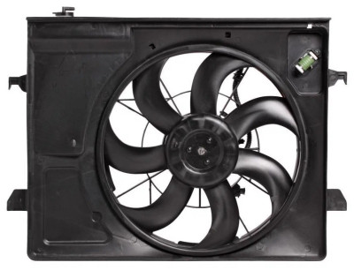 электровентилятор охлаждения LUZAR для а/м KIA Cerato II (09-) (с кожухом и резист.) (LFK 0830)