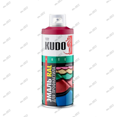 краска KUDO 520 мл для металлочерепицы RAL 6007 бутылочно зелёный KU-06007R