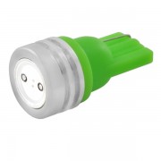 светодиод SKYWAY T10(W5W) 12V 1 SMD диод EXTRA LIGHT без цоколя радиатор 1-контактная Зеленая, габариты, номер, min20 ST10HP-1W(G)