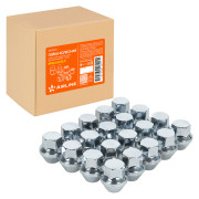 гайка колесная AIRLINE M12x1,5x30,5, конус, кл.19, закрытая, хром для а/м Ford/Volvo ASCR007