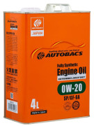 масло моторное AUTOBACS 0W20 SP/GF-6A 4л A00032230