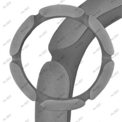 оплетка SKYWAY Sponge classic 6 подушечек L Cерая замша ECO S01101011