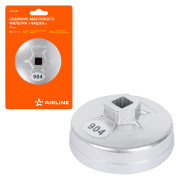 съемник масляного фильтра AIRLINE "Чашка" 79мм, 15 граней ATFC011