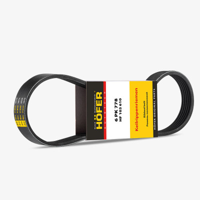 ремень HOFER поликлиновой 6PK778 для а/м Vesta, X-RAY HF 103 610