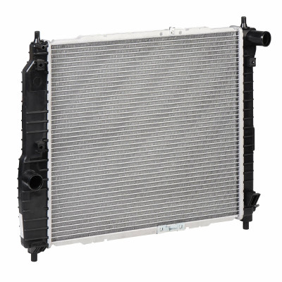 радиатор алюминиевый LUZAR для а/м Chevrolet Aveo (05-) 1.2i/1.4i MT (паяный) (LRc 0501)