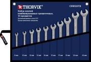 набор ключей THORVIK комбинир.трещот. 10 предм. (8,10,12,13,14,15,17,19,22,24мм) в сумке арт.CRWS10TB